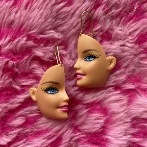 BARBIE HALF FACE/HEAD EARRINGS 💋